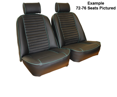 Triumph TR6 1969-1972 Full Leather Seat Covers - Prestige Autotrim Products Ltd